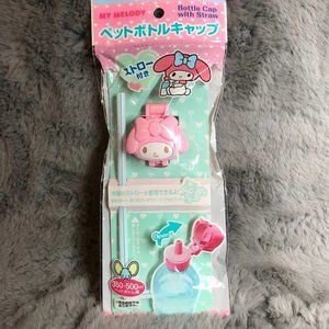 Sanrio My Melody Bottle Cap With Straw Brand New